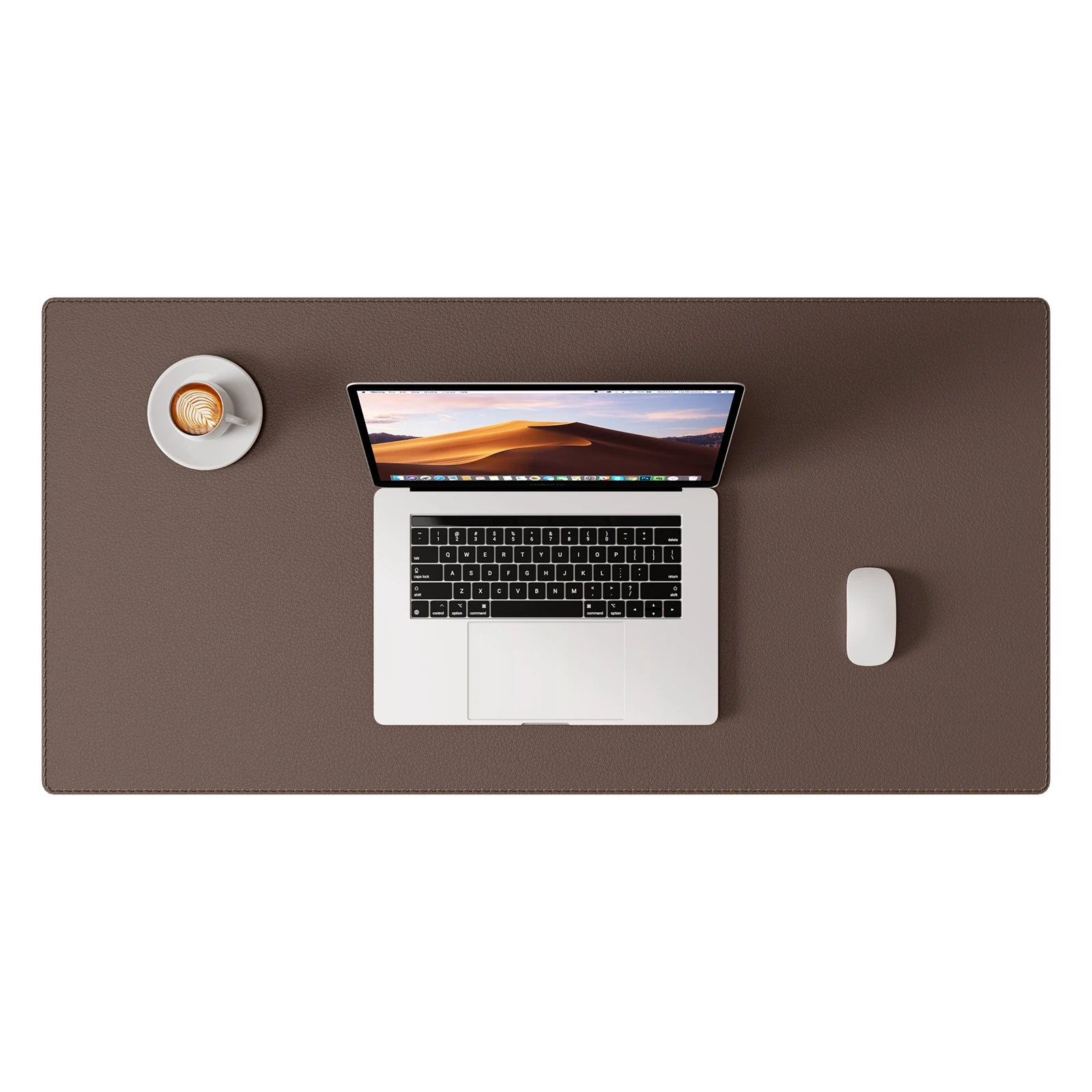 Tapis de bureau cuir standard coloris noir pour setup minimaliste ProSetup