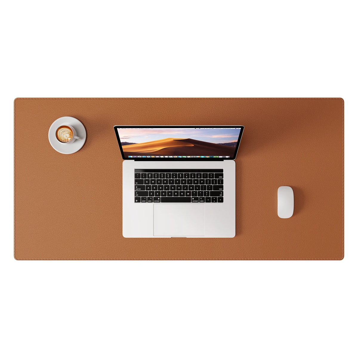 Tapis de bureau cuir standard coloris gris pour bureau moderne