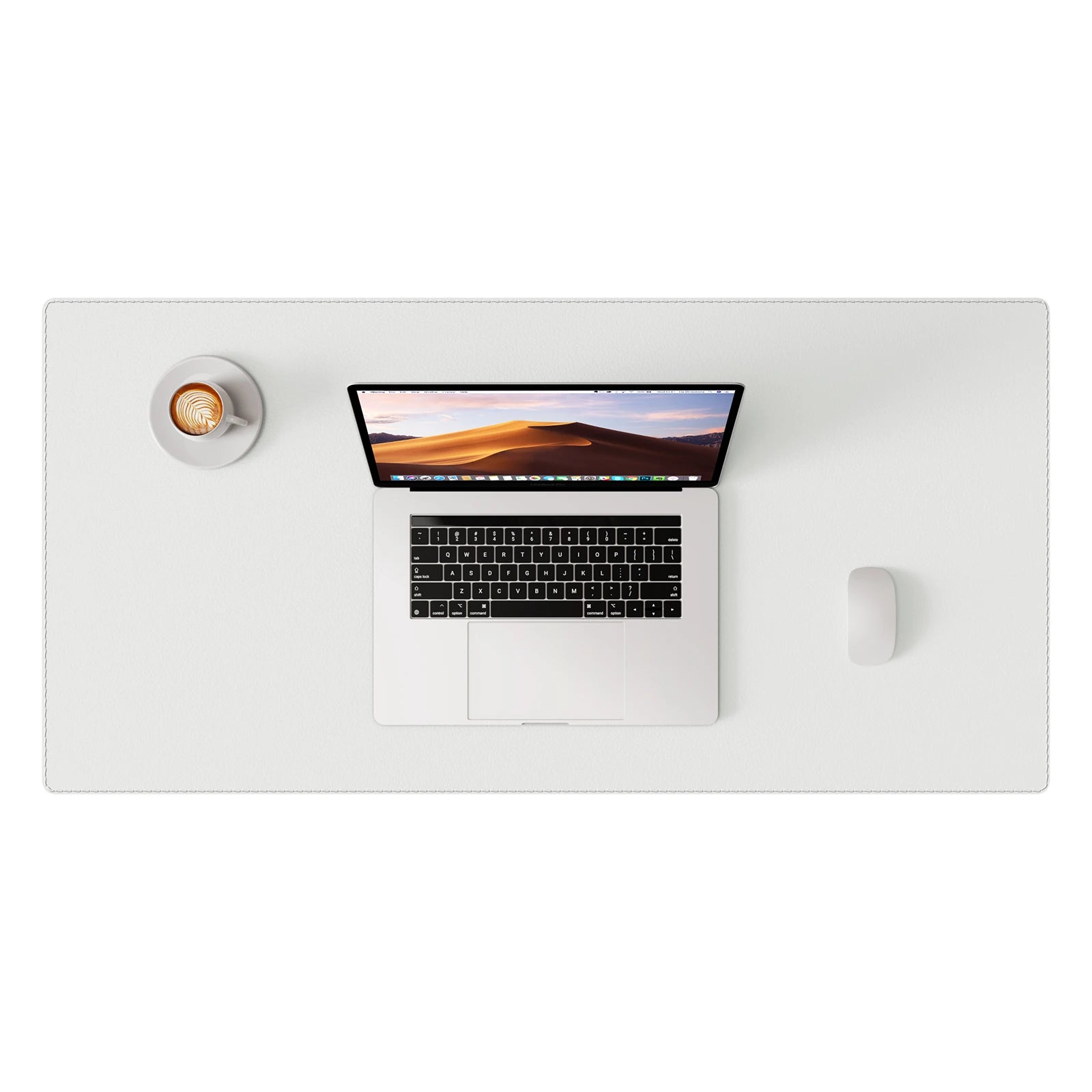 Tapis de bureau cuir marron clair format standard 80x40 cm ProSetup