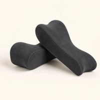 Paire de coussins d'accoudoir ergonomiques ProSetup en mousse mémoire de forme, gris classique