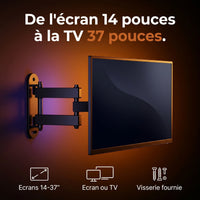 Support mural d'écran ProSetup compatible écrans et TV de 14 à 37 pouces