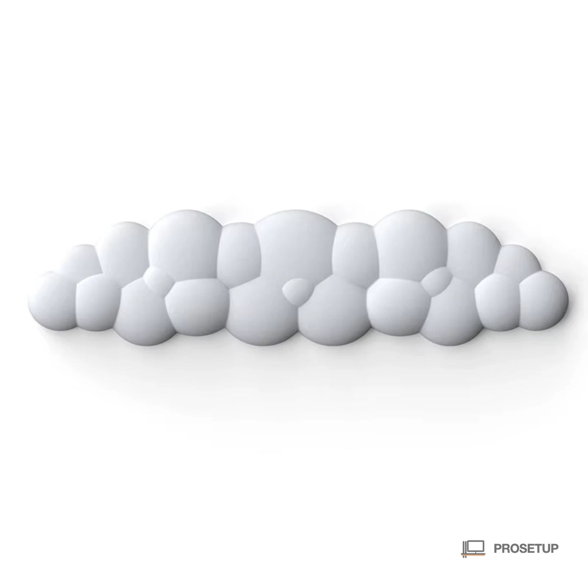 Repose-poignet ergonomique clavier ProSetup en mousse à mémoire de forme, coloris blanc