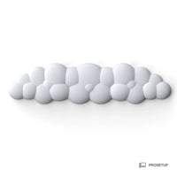 Repose-poignet ergonomique clavier ProSetup en mousse à mémoire de forme, coloris blanc