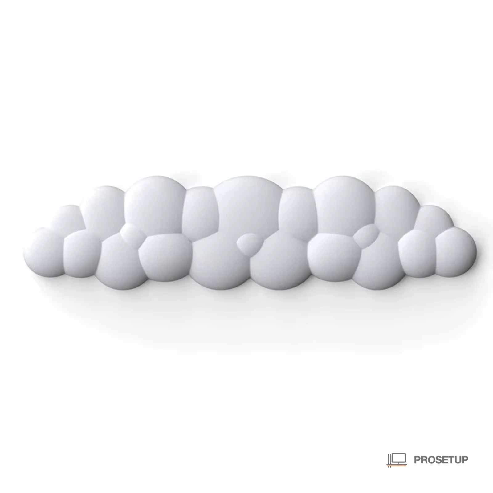 Repose-poignet ergonomique clavier ProSetup en mousse à mémoire de forme, coloris blanc