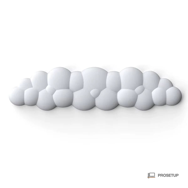 Repose-poignet ergonomique clavier ProSetup en mousse à mémoire de forme, coloris blanc