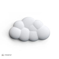 Repose-poignet souris blanc ergonomique ProSetup en mousse à mémoire de forme
