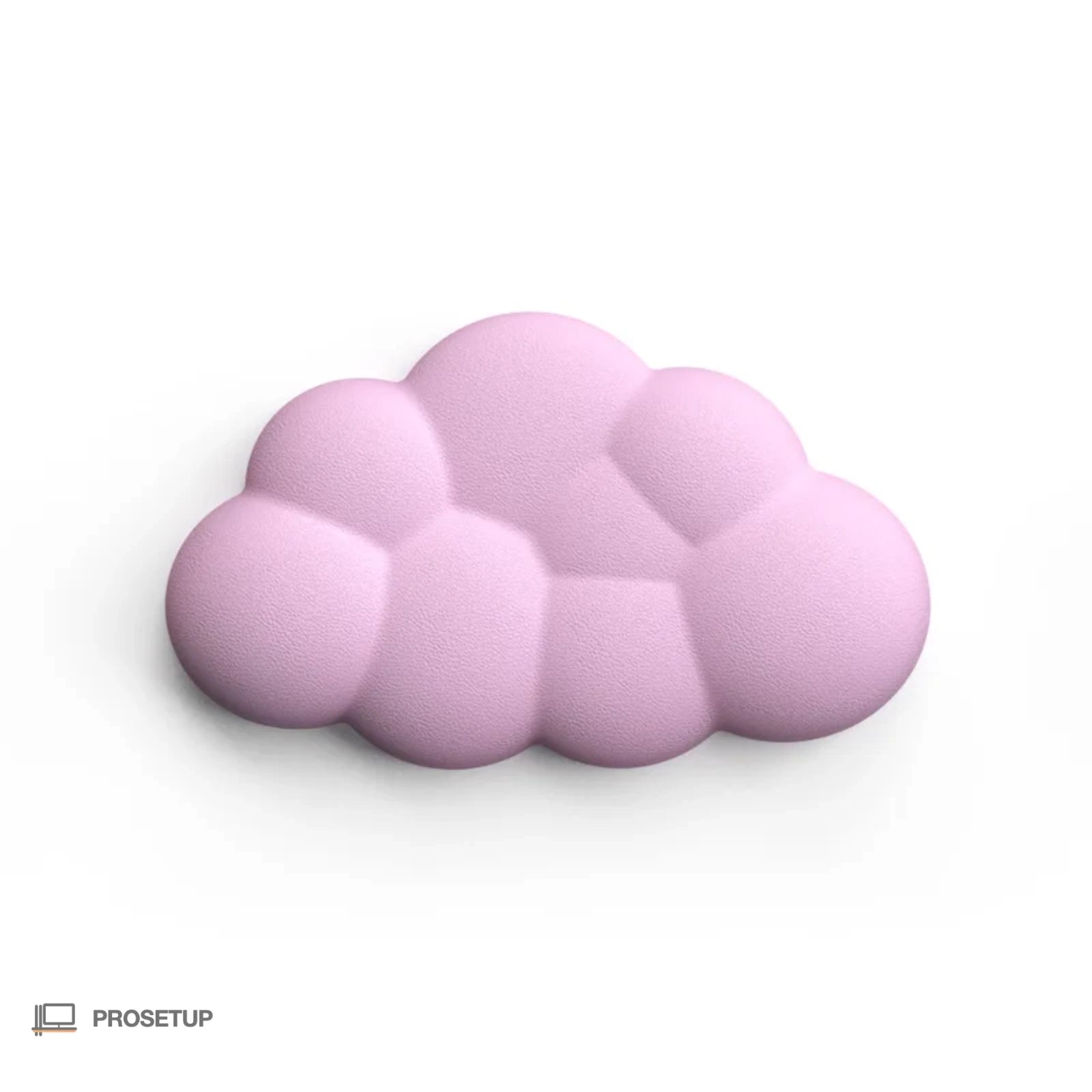 Repose-poignet souris ergonomique coloris rose en mousse à mémoire de forme