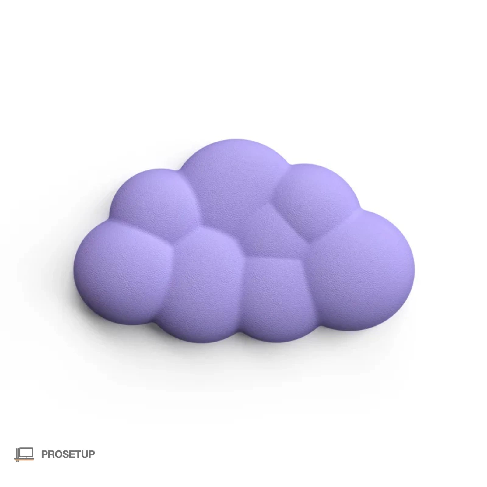 Repose-poignet souris ergonomique coloris violet en cuir PU premium