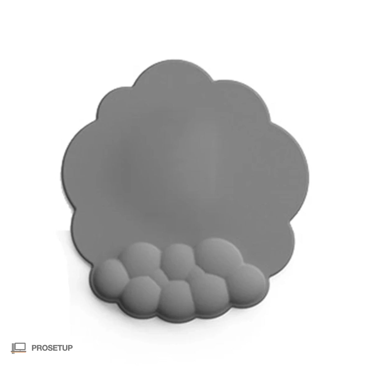 Tapis souris ergonomique combo coloris gris pour setup professionnel
