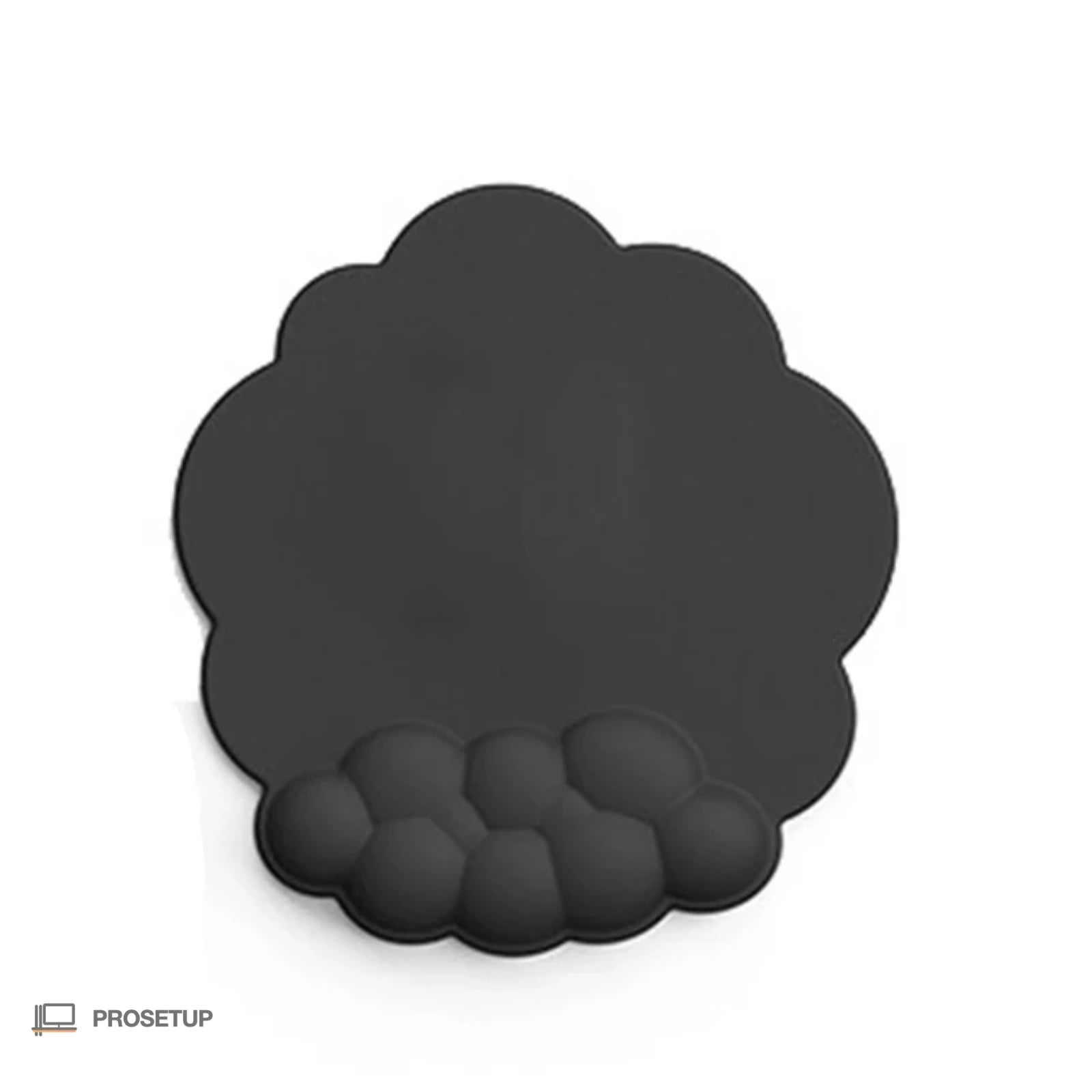 Tapis souris ergonomique combo coloris noir avec repose-poignet ProSetup