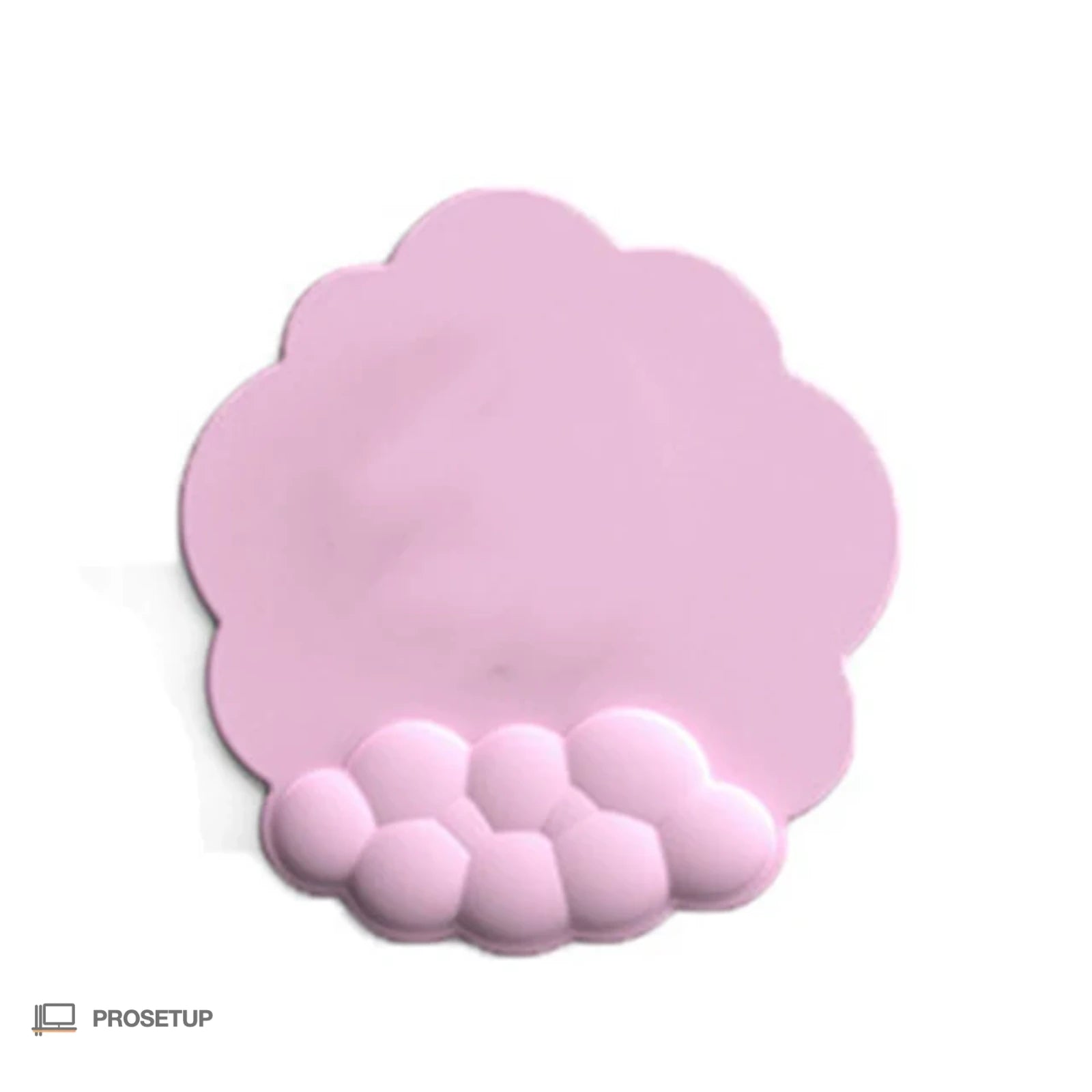 Tapis souris ergonomique combo coloris rose en mousse mémoire de forme