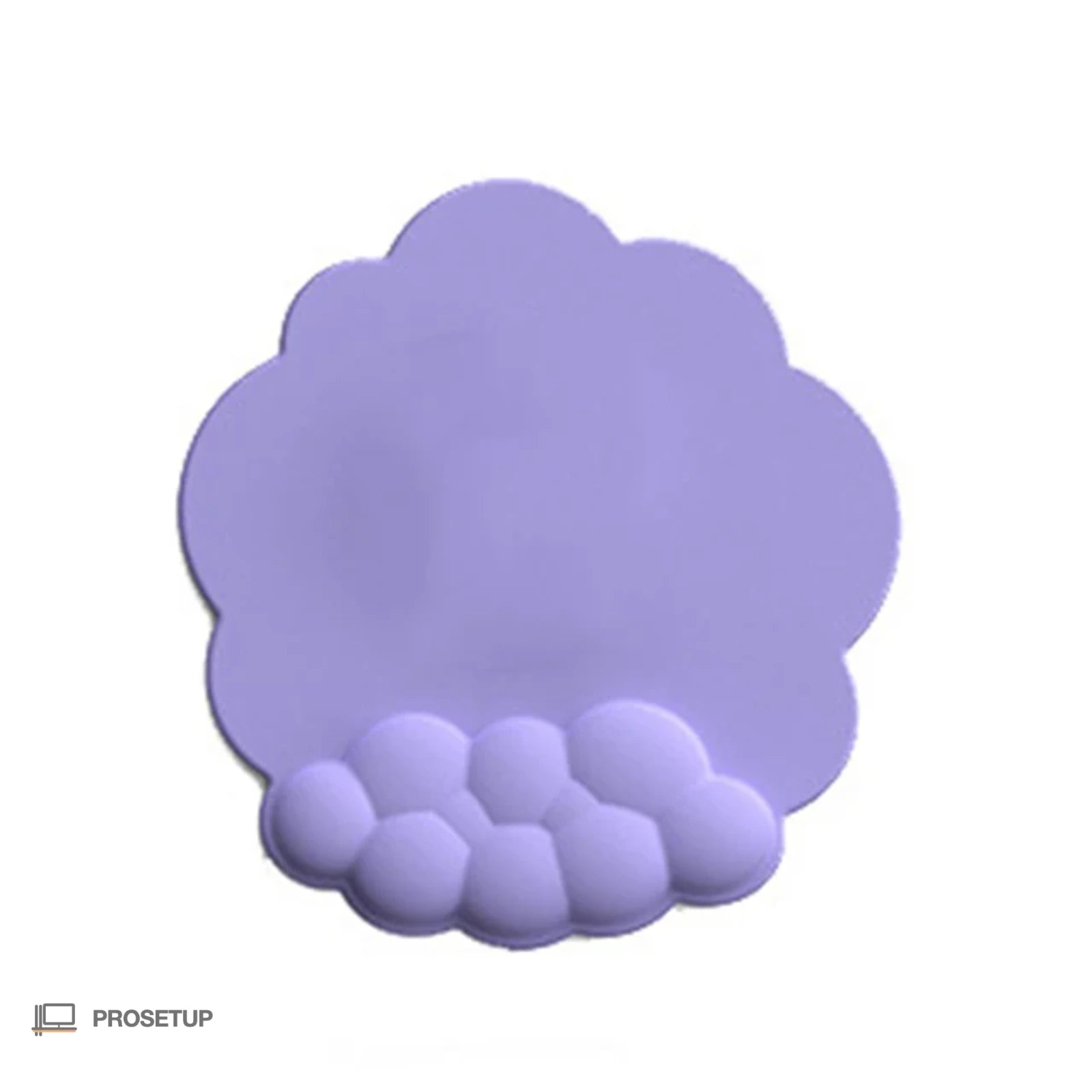Tapis souris ergonomique combo coloris violet en mousse mémoire de forme