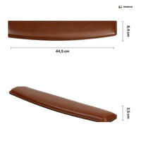 Dimensions et caractéristiques repose-poignet clavier cuir cognac ProSetup
